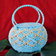 Exclusive Handmade Handbags Blue and Cream From Cotton and Silk Thailand