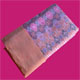 100% Hand Made Silk Cloth Orange/Purple