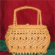 Orange Exclusive Ladies oblong handbag from Cotton And Silk Thailand.