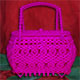 Exclusive Handmade Handbag magenta from Cotton And Silk Thailand